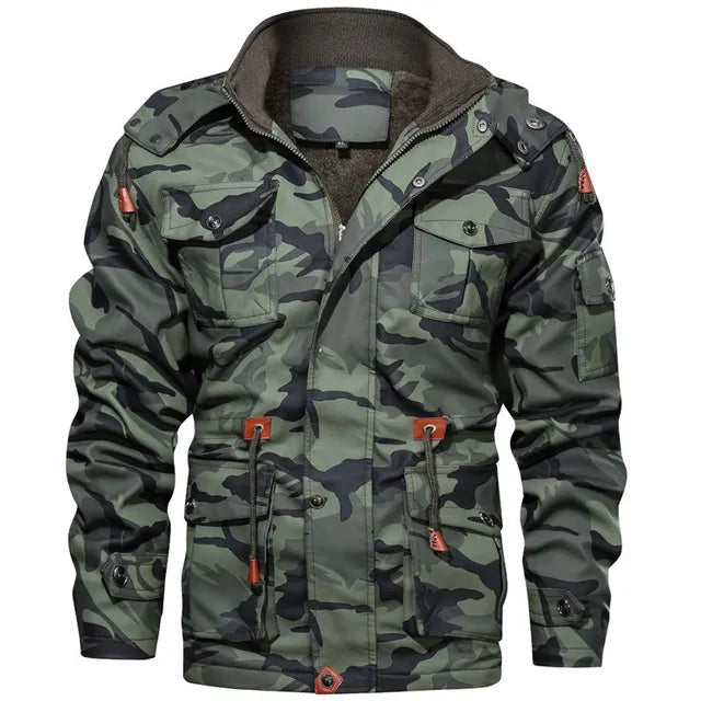 WW | Men's Elegant Multi-Pocket Camouflage Winter Jacket - Ideal for Autumn/Winter