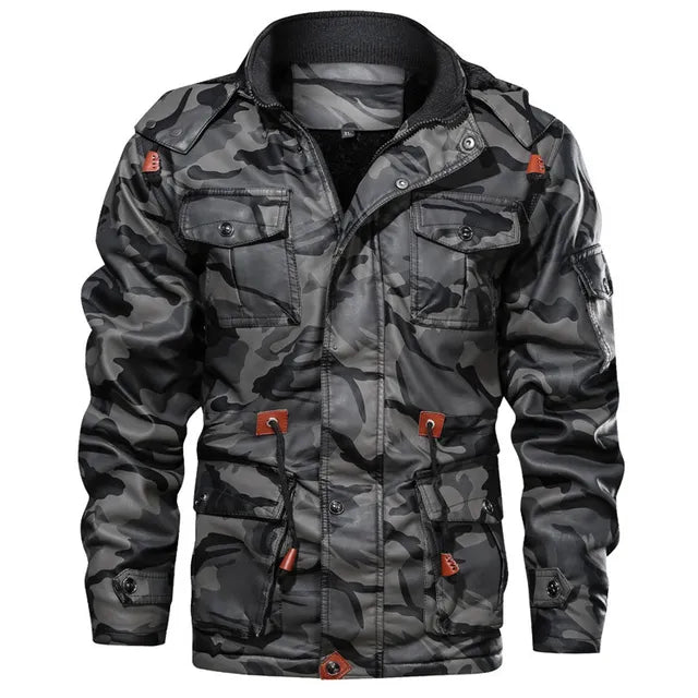 WW | Men's Elegant Multi-Pocket Camouflage Winter Jacket - Ideal for Autumn/Winter