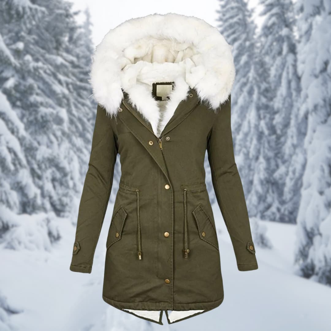 WW | Parka Kapuze mit Fell Gefüttert Winterjacke Winterjacken Frauen