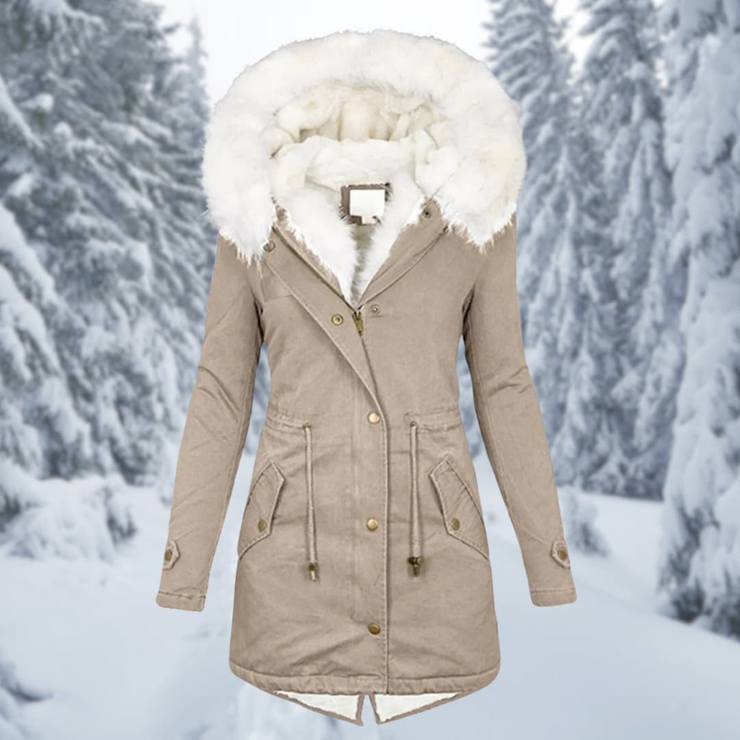 WW | Parka Kapuze mit Fell Gefüttert Winterjacke Winterjacken Frauen