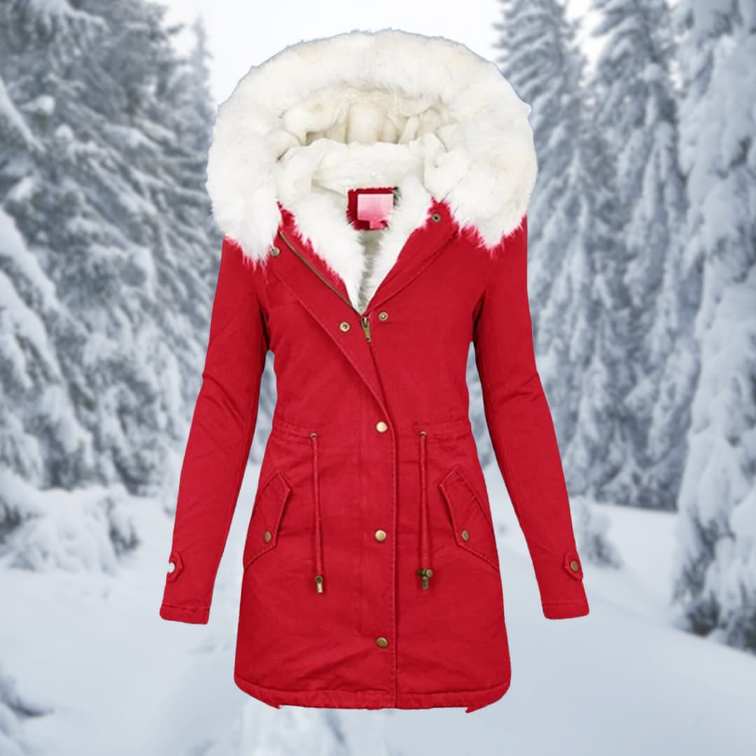 WW | Parka Kapuze mit Fell Gefüttert Winterjacke Winterjacken Frauen