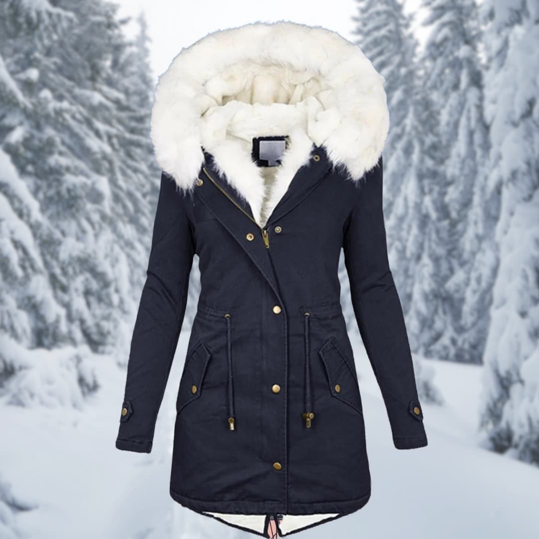 WW | Parka Kapuze mit Fell Gefüttert Winterjacke Winterjacken Frauen