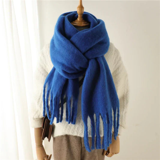 WW | oversized Schal - weicher Woll Damen Wickel