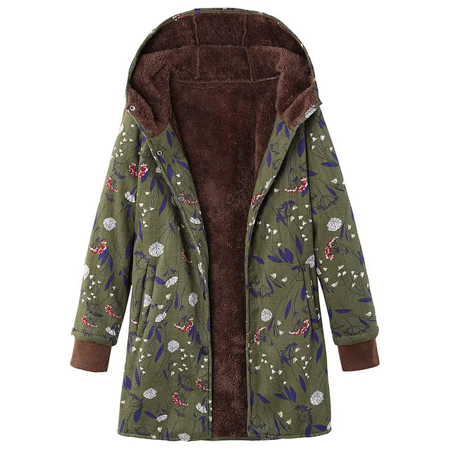 WW | Dicke, bedruckte Kaschmir-Jacke