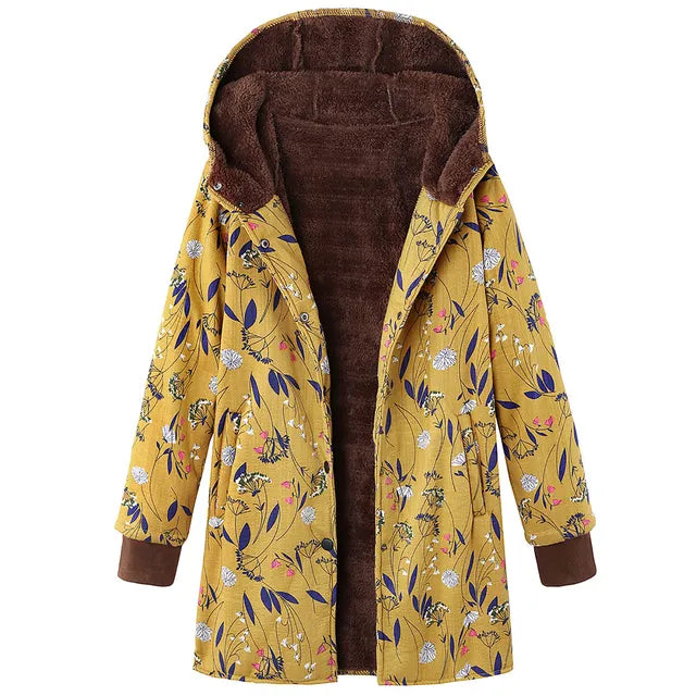 WW | Dicke, bedruckte Kaschmir-Jacke