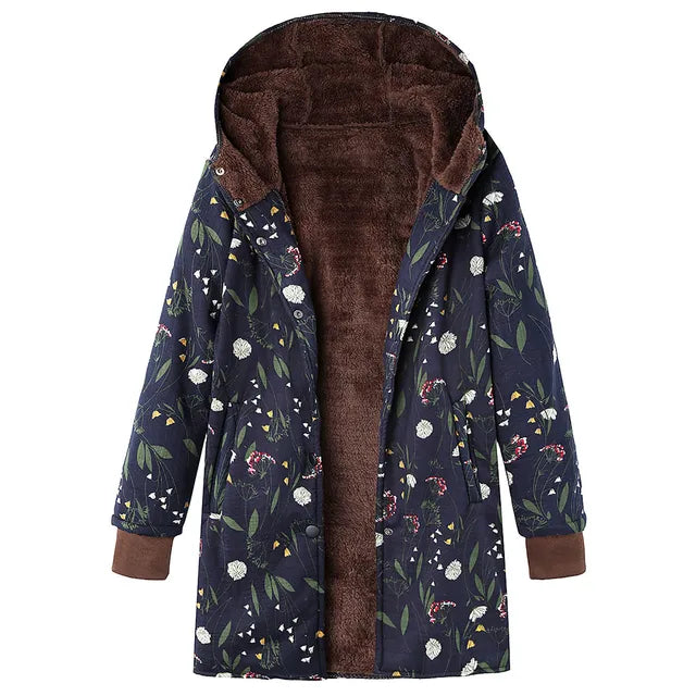 WW | Dicke, bedruckte Kaschmir-Jacke
