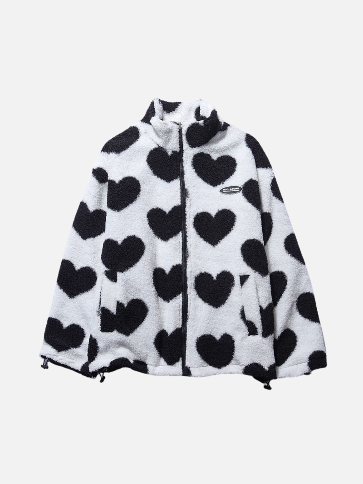 WW | 2 in 1 Herzdruck Fleecejacke Wendbare Jacken