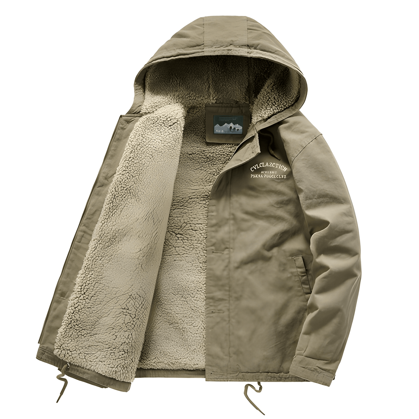 WW | Hooded Fleece Lined Snow Jacket for Men