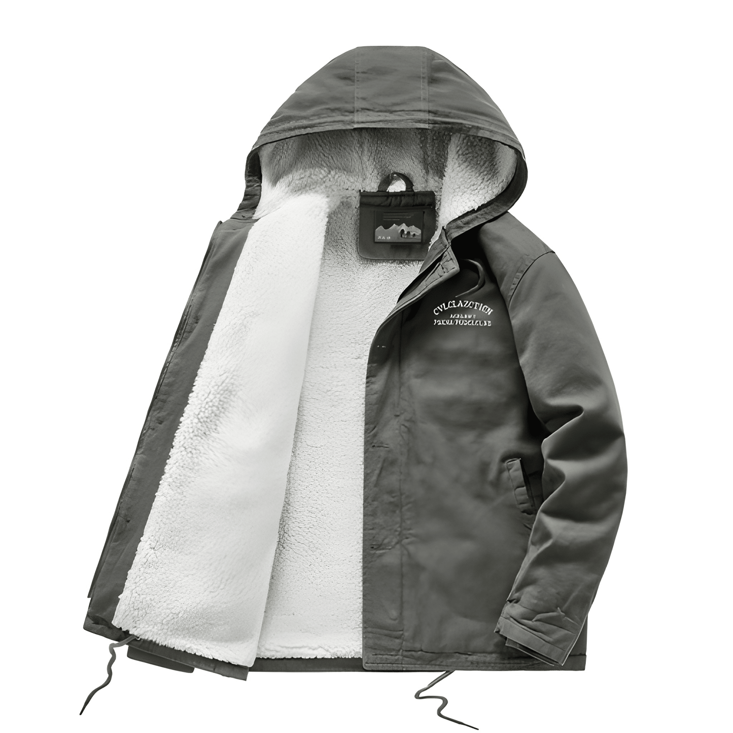 WW | Hooded Fleece Lined Snow Jacket for Men