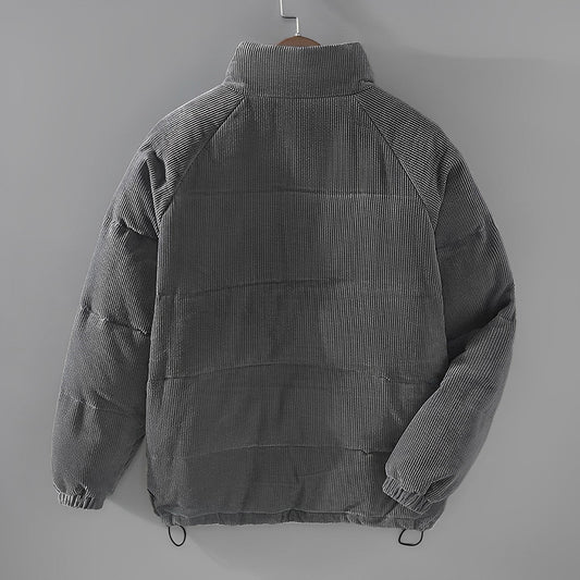 WW | Corduroy Reißverschluss Pufferjacke
