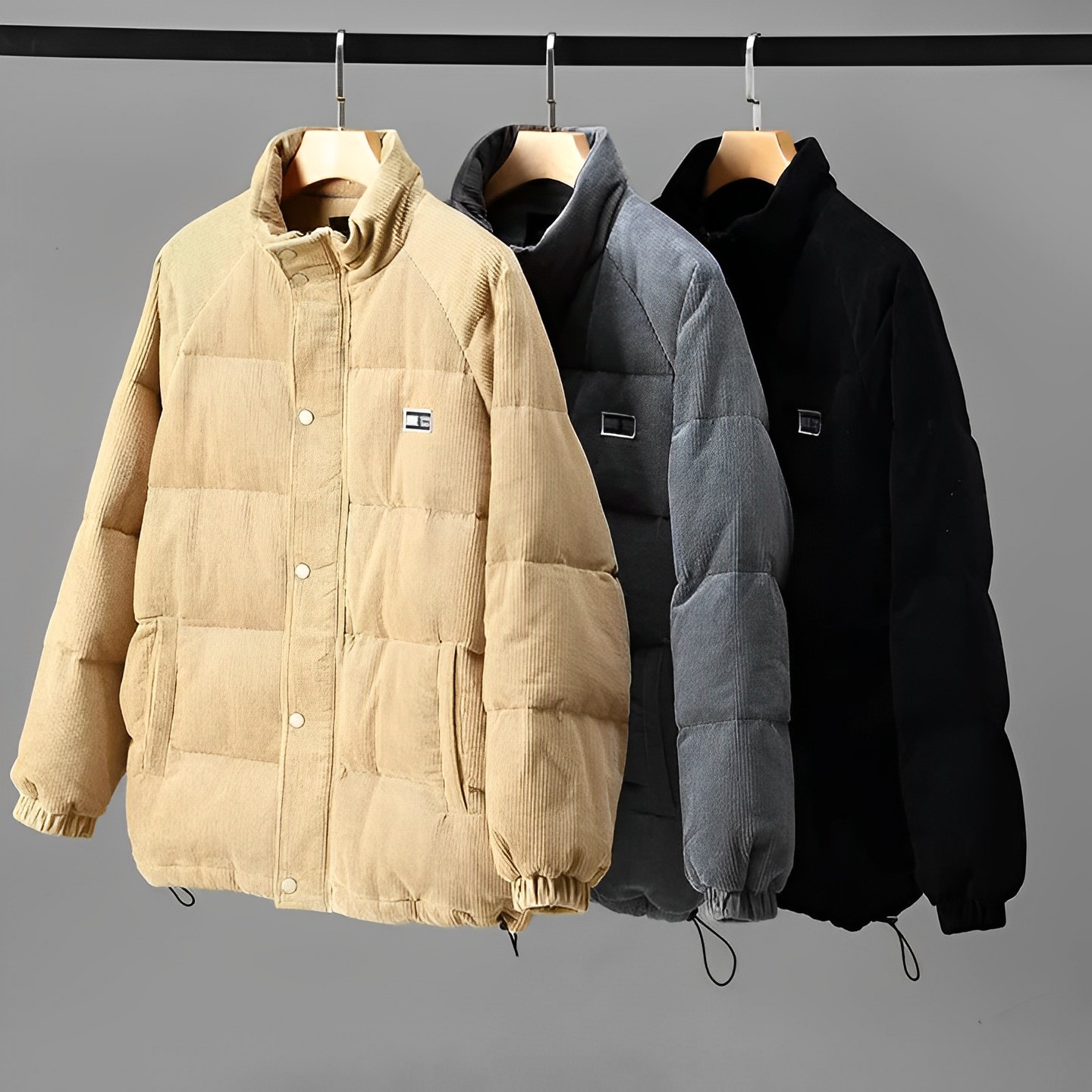 WW | Corduroy Zip Puffer Jacket