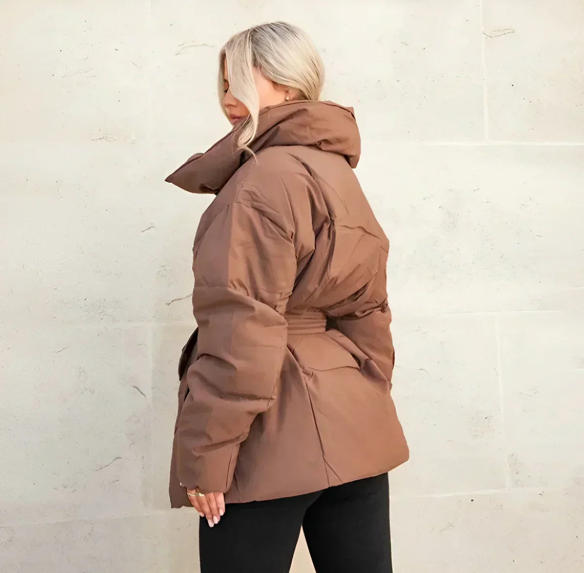 WW | Wattiert Gürtel Pufferjacke Damenoberjacke
