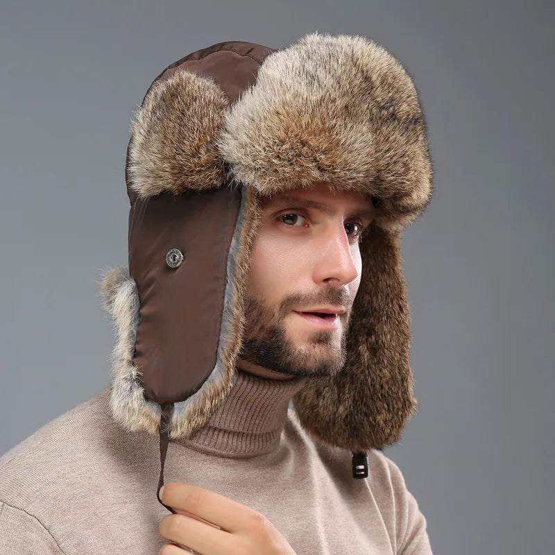 WW | Wintermütze für Herren mit Ohrenklappen