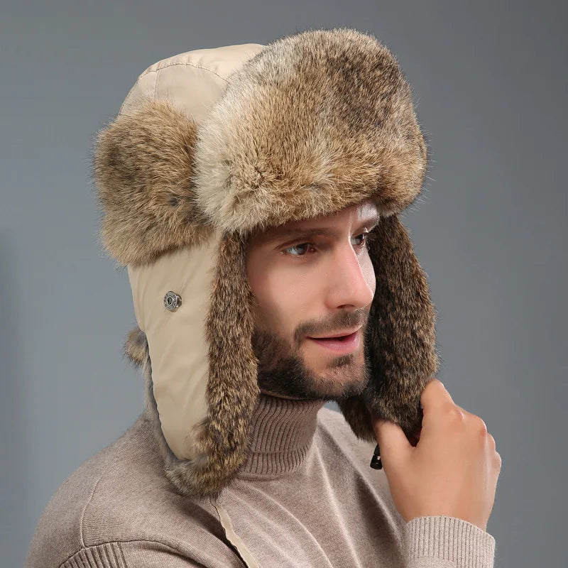 WW | Wintermütze für Herren mit Ohrenklappen