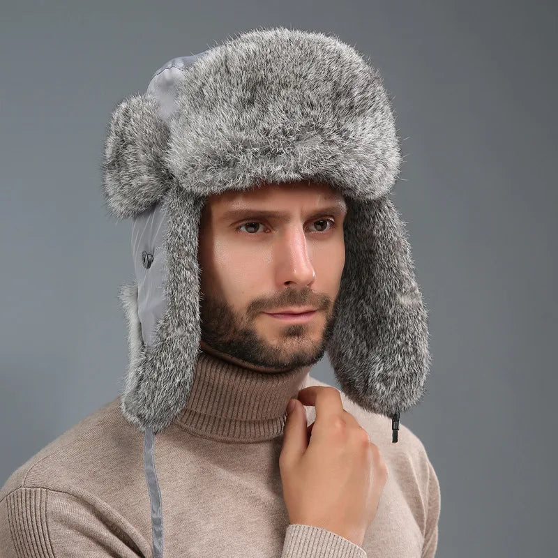 WW | Wintermütze für Herren mit Ohrenklappen