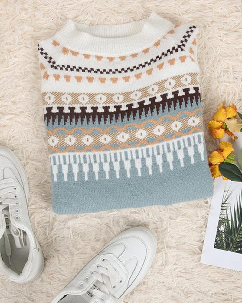 WW | Damen Winterpullover mit Muster