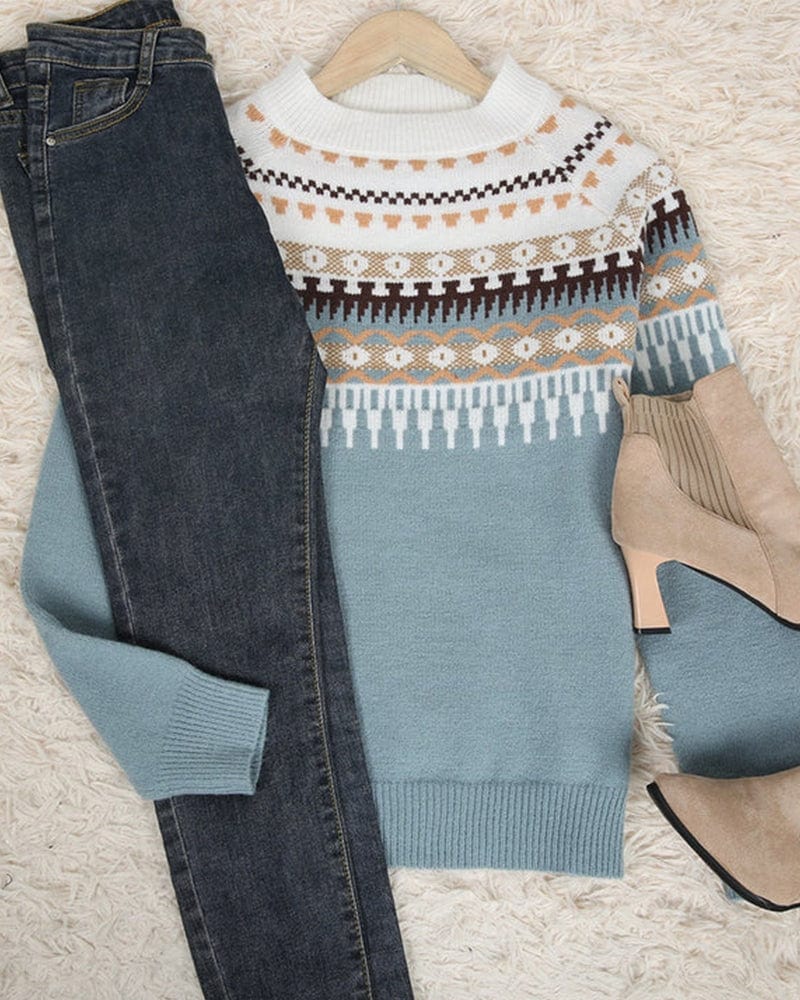 WW | Damen Winterpullover mit Muster