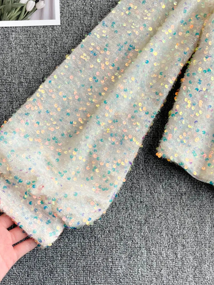 WW | Glittery One-Shoulder Top