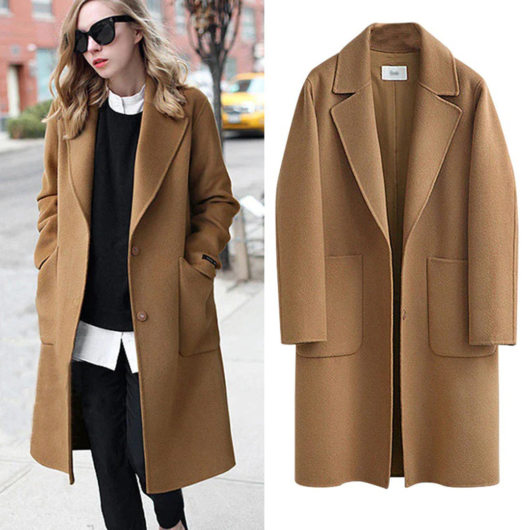 WW | Einfachreihe Herbst Halblange Jacke Damenjacke