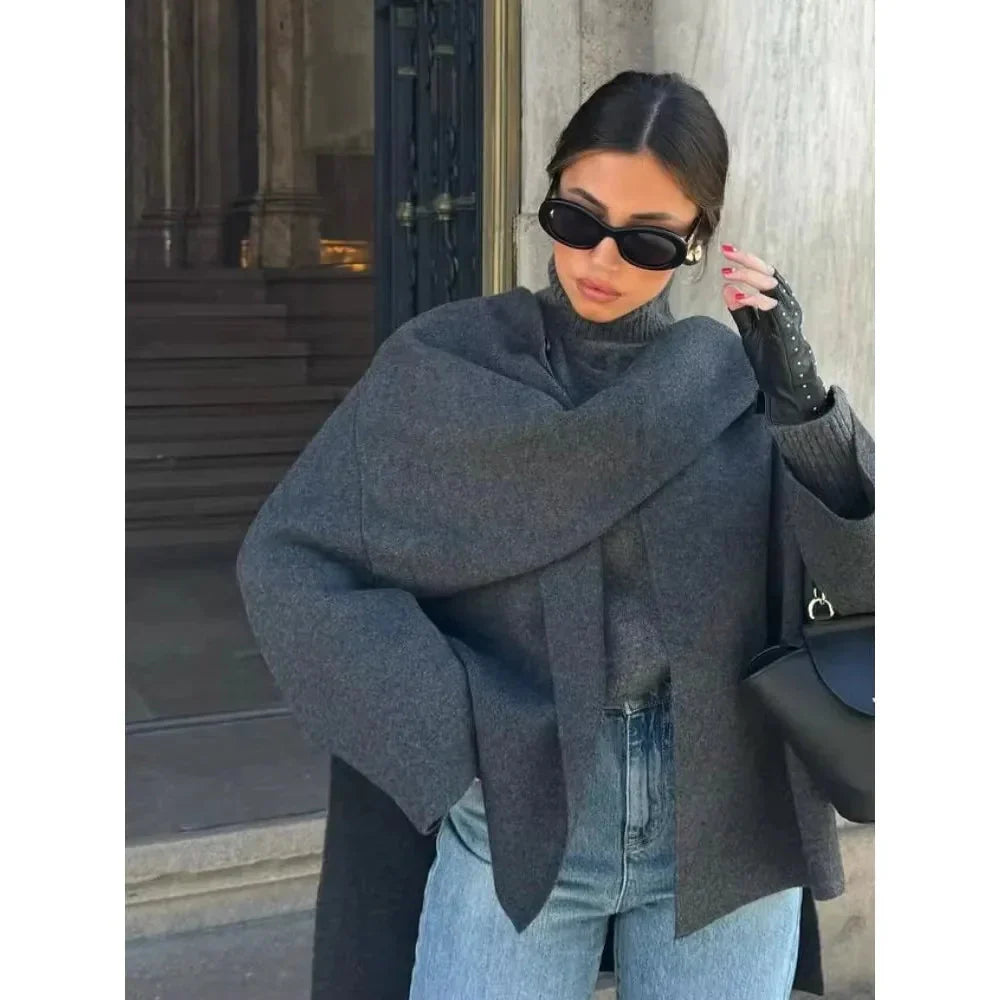 WW | Kurz Herbst Jacke mit Schal Damenjacken