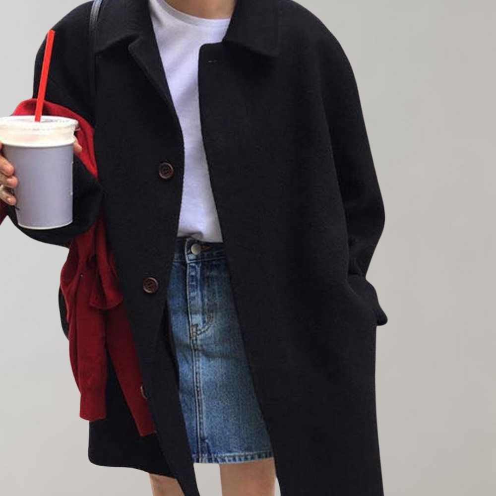 WW | Wolltrenchcoat mit Lockerer Passform für Damen