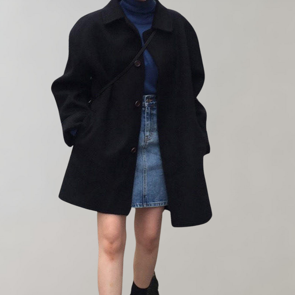 WW | Wolltrenchcoat mit Lockerer Passform für Damen