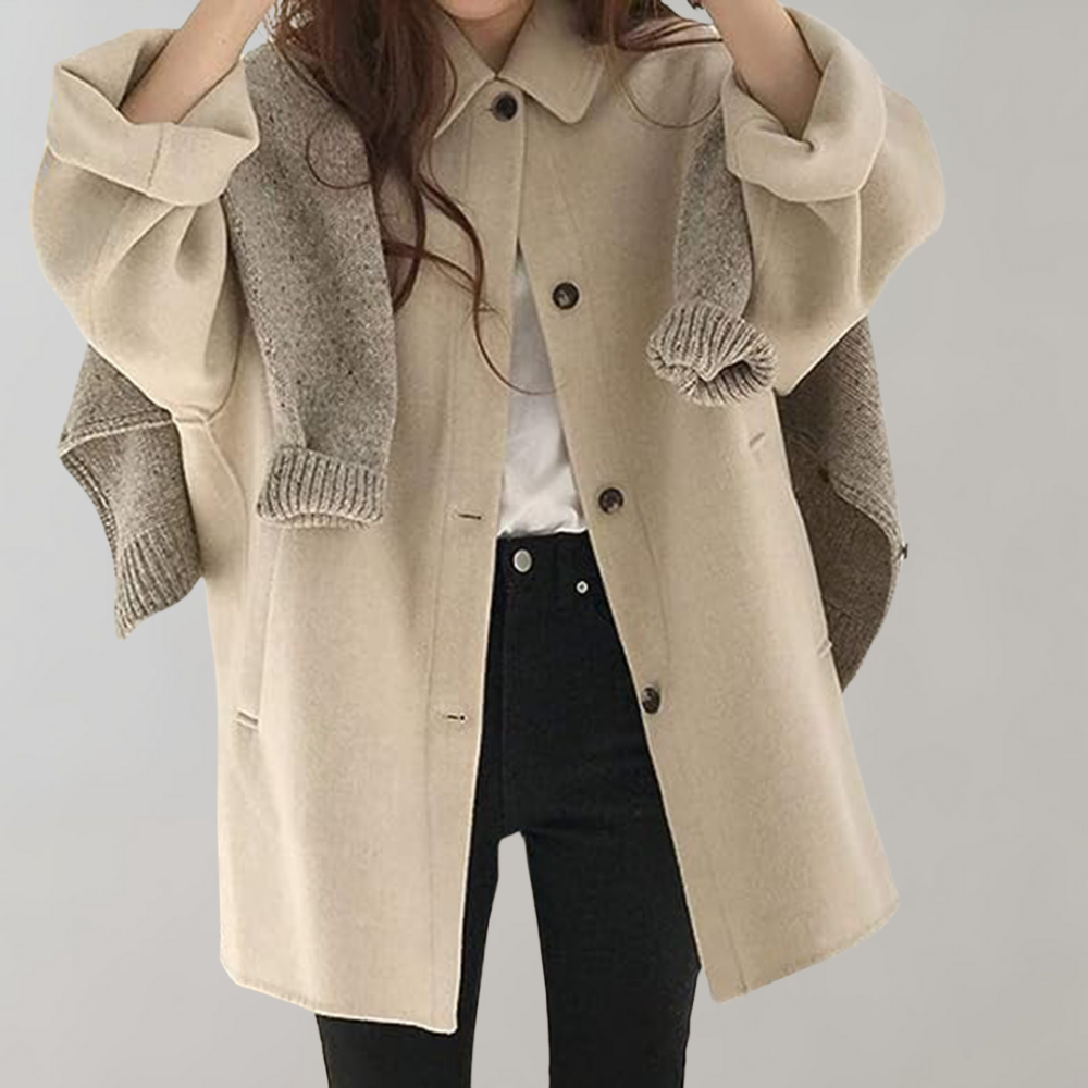 WW | Wolltrenchcoat mit Lockerer Passform für Damen