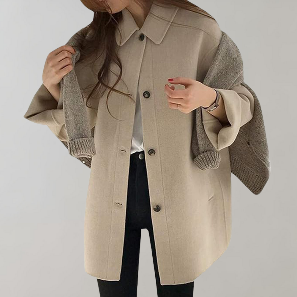 WW | Wolltrenchcoat mit Lockerer Passform für Damen