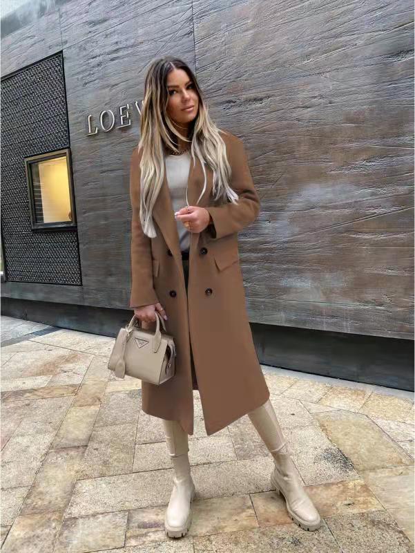 WW | Knöpfe Lang Winterjacke Damenjacke