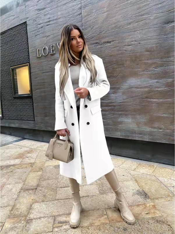 WW | Knöpfe Lang Winterjacke Damenjacke