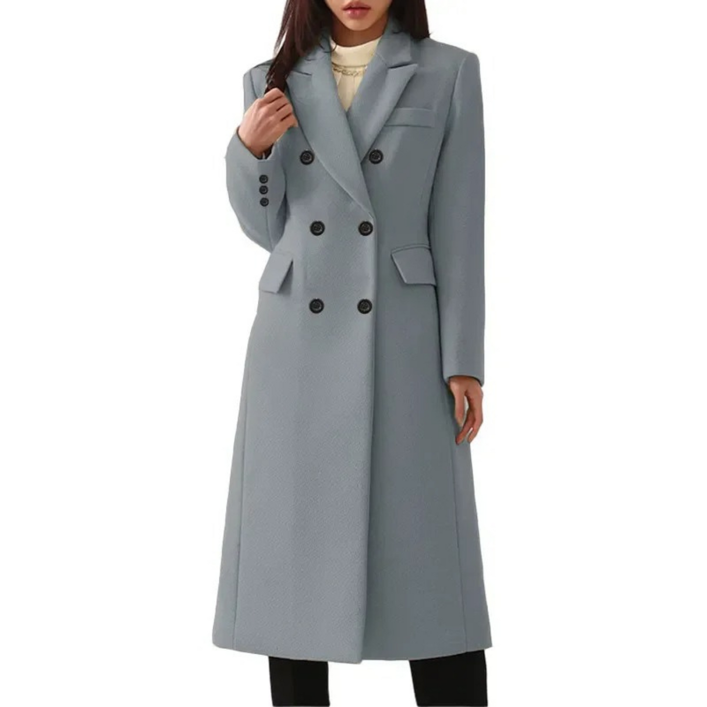 WW | Women's Double-Breasted Wool Coat