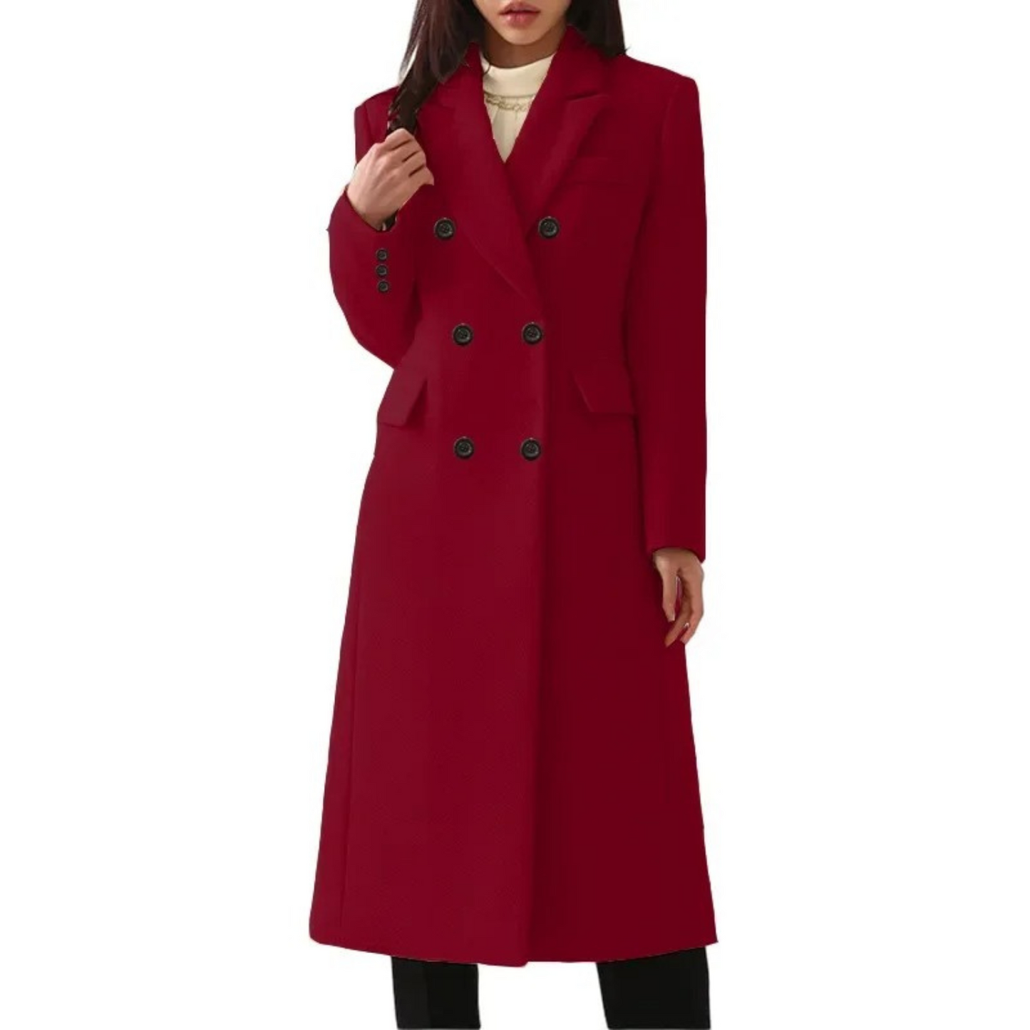 WW | Women's Double-Breasted Wool Coat