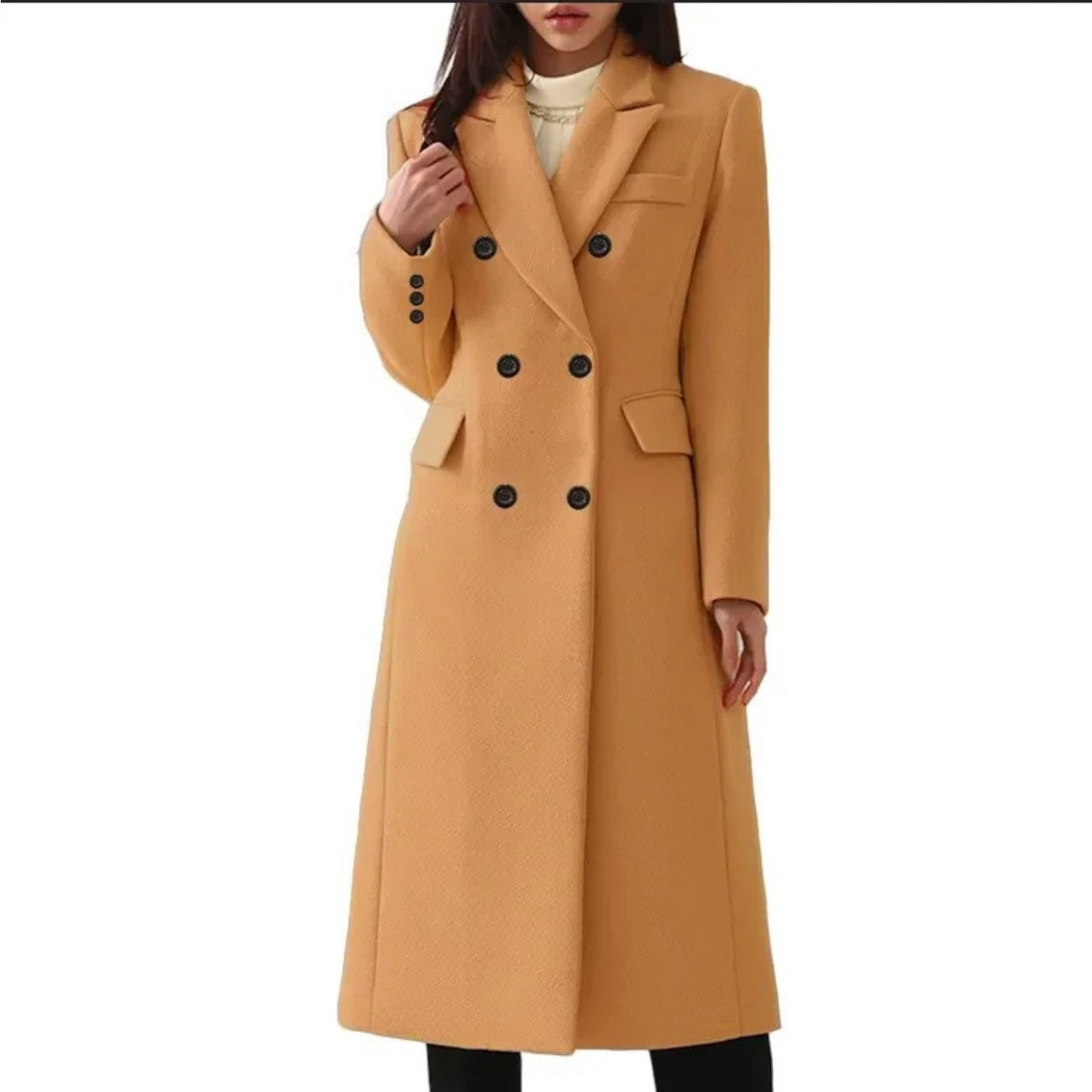 WW | Women's Double-Breasted Wool Coat