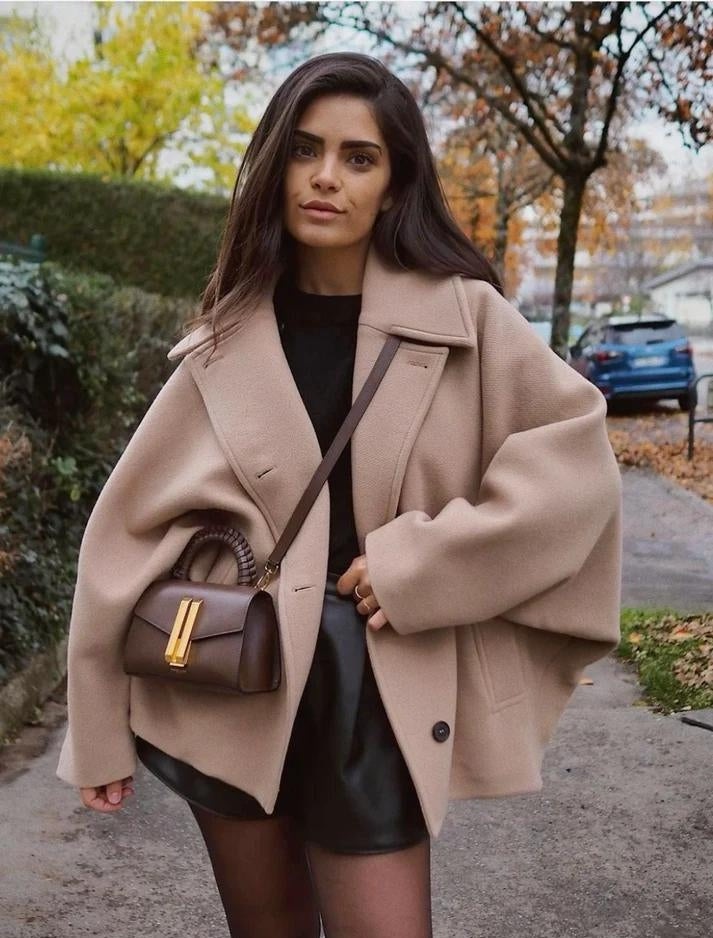 WW | Übergröße Herbst Kurzer Trenchcoat Winterjacke für Damen