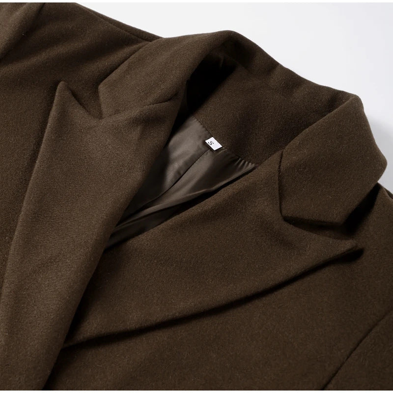 WW | Übergröße Jacke Doppelreihig Lang Übergröße Trenchcoat Damen Winterjacke