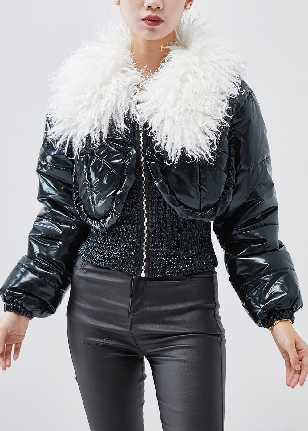 WW | Black faux fur collar Fine cotton filling WW | Coats Winter