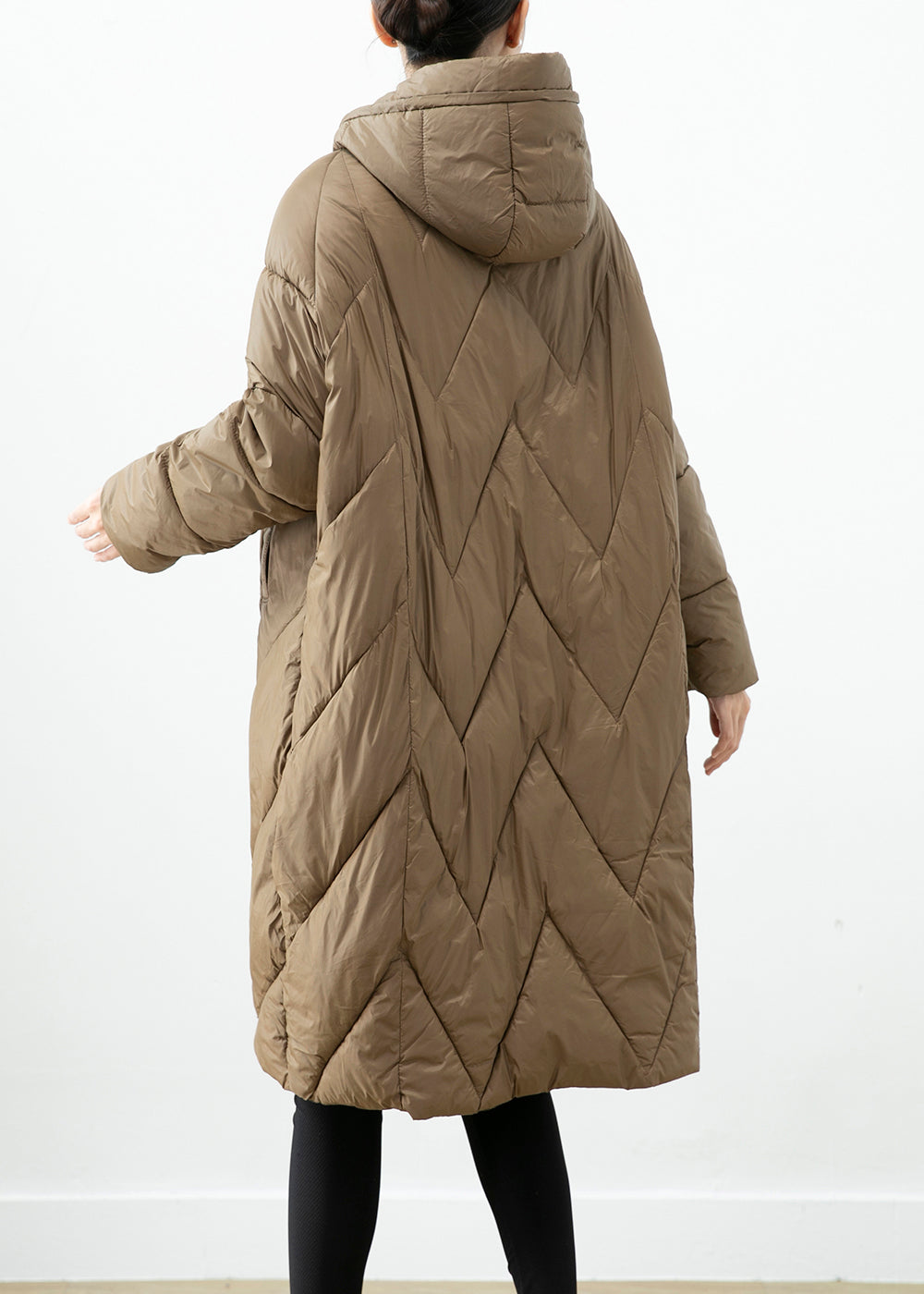 WW | Coffee Hooded Cotton Padded Puffer Jackets Winter
