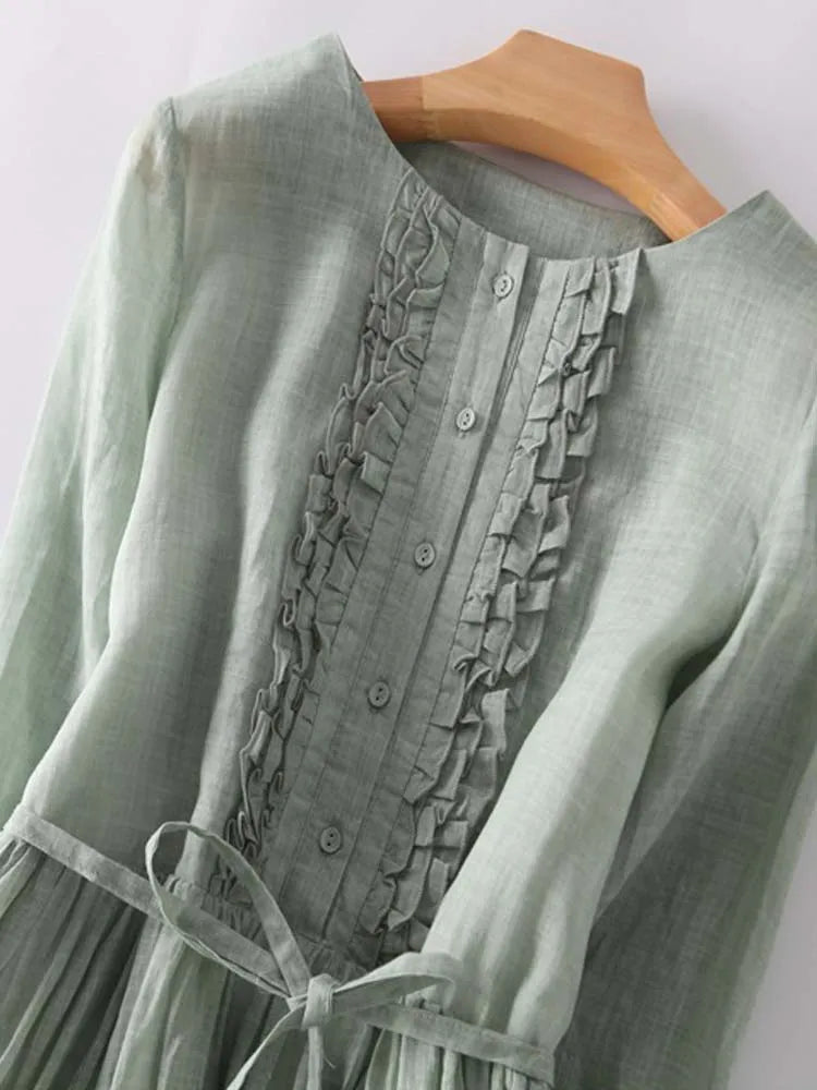 WW | Elegante Leinenkleid