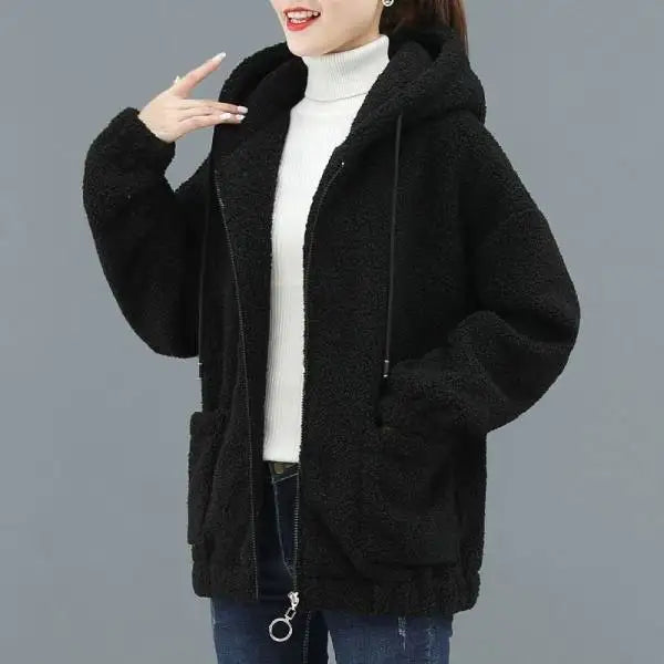 WW | Fleece-Weste mit Kapuze