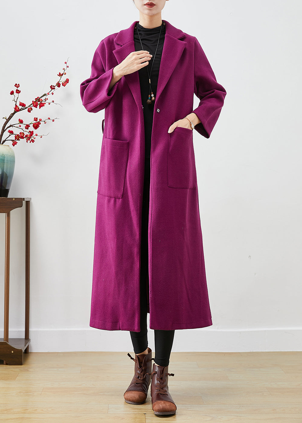 WW | Lavender Oversized Wool Coats