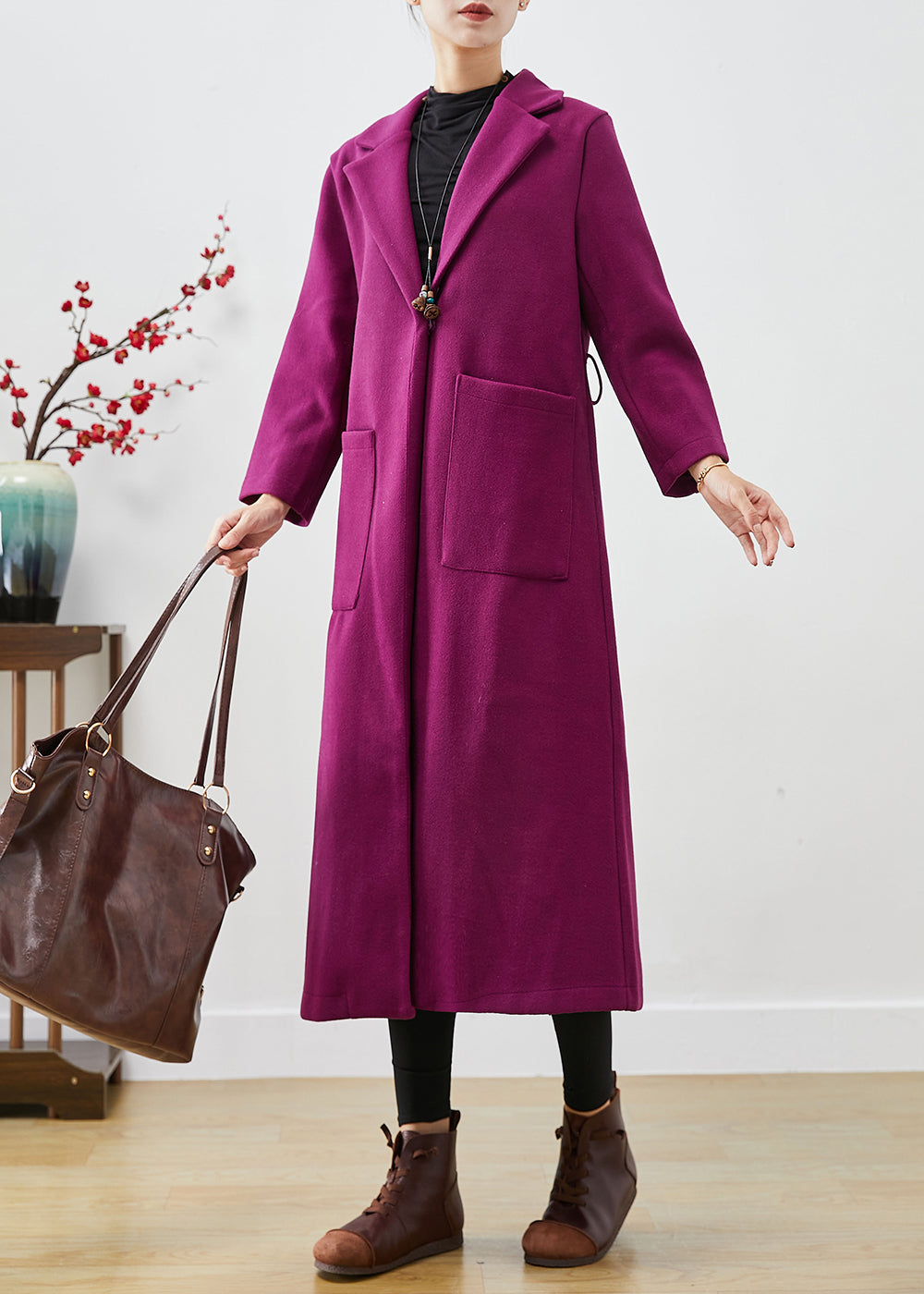 WW | Lavender Oversized Wool Coats
