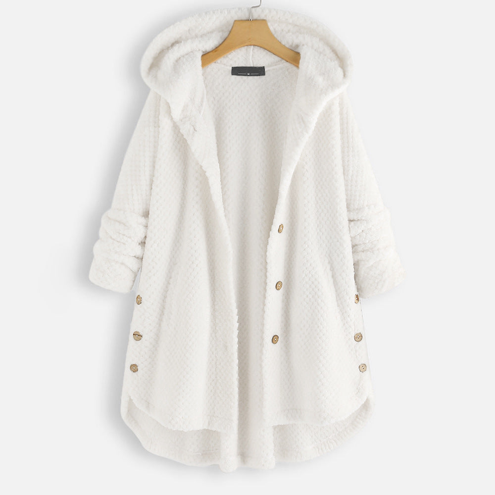 WW | Wende-Unisex-Winterfleecejacke mit Kapuze