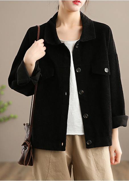 WW | Orange Fashion Clothes Wardrobe Lapel Button Closure Jackets