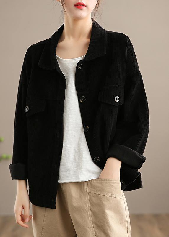 WW | Orange Fashion Clothes Wardrobe Lapel Button Closure Jackets