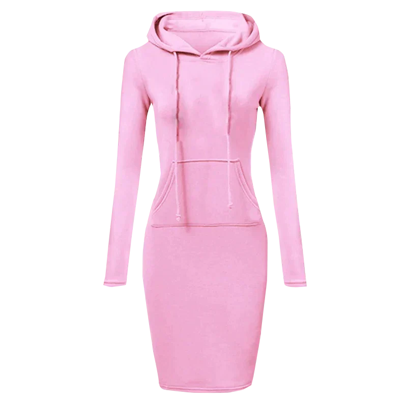 W&W - Sweatshirt Kleid mit Kapuze