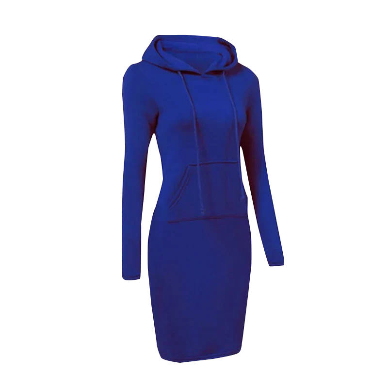W&W - Sweatshirt Kleid mit Kapuze