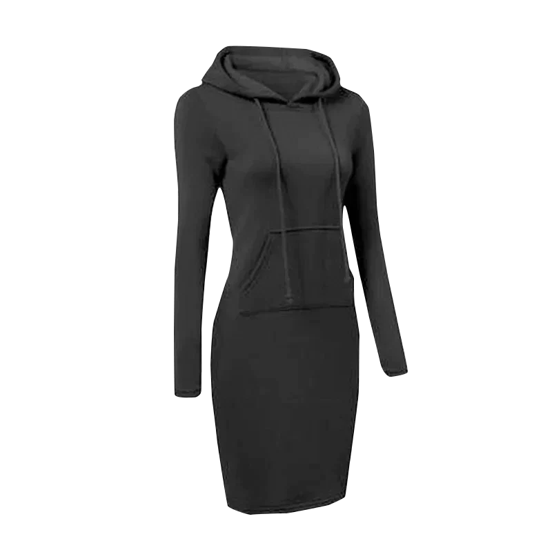W&W - Sweatshirt Kleid mit Kapuze