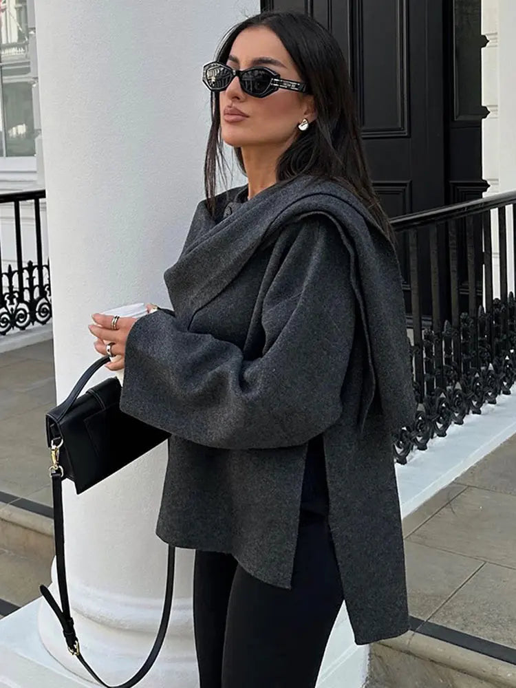 WW | Classy Jacket with Matching Scarf