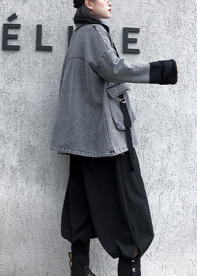 WW | Grey Thick Fine Clothes For WW | Sleeves With Zipper Large Pockets Jackets