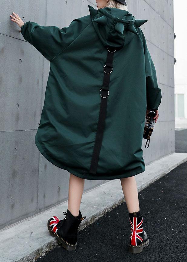 WW | Hooded Fine Clothing Green Loose WW | Coats